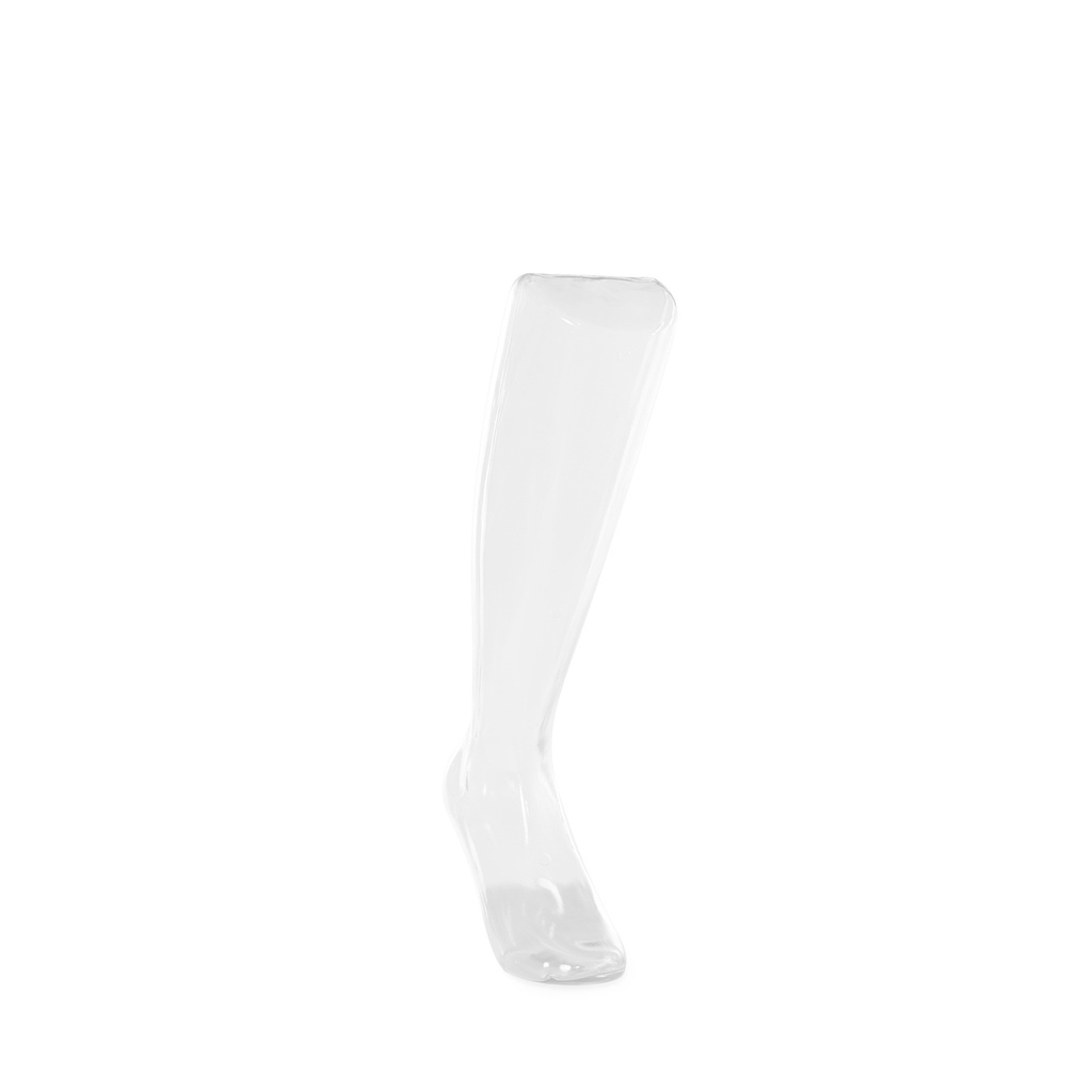 Masculino pierna, autoportante, PVC, transparente