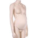 Pregnant belly, soft PU, off blanco color