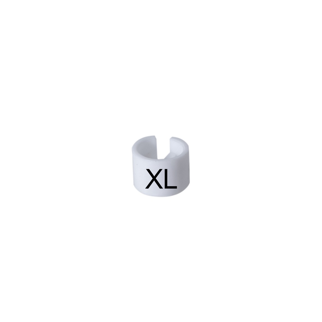BINK - Colour cubes with size for hangers, mini, white, 100 pcs