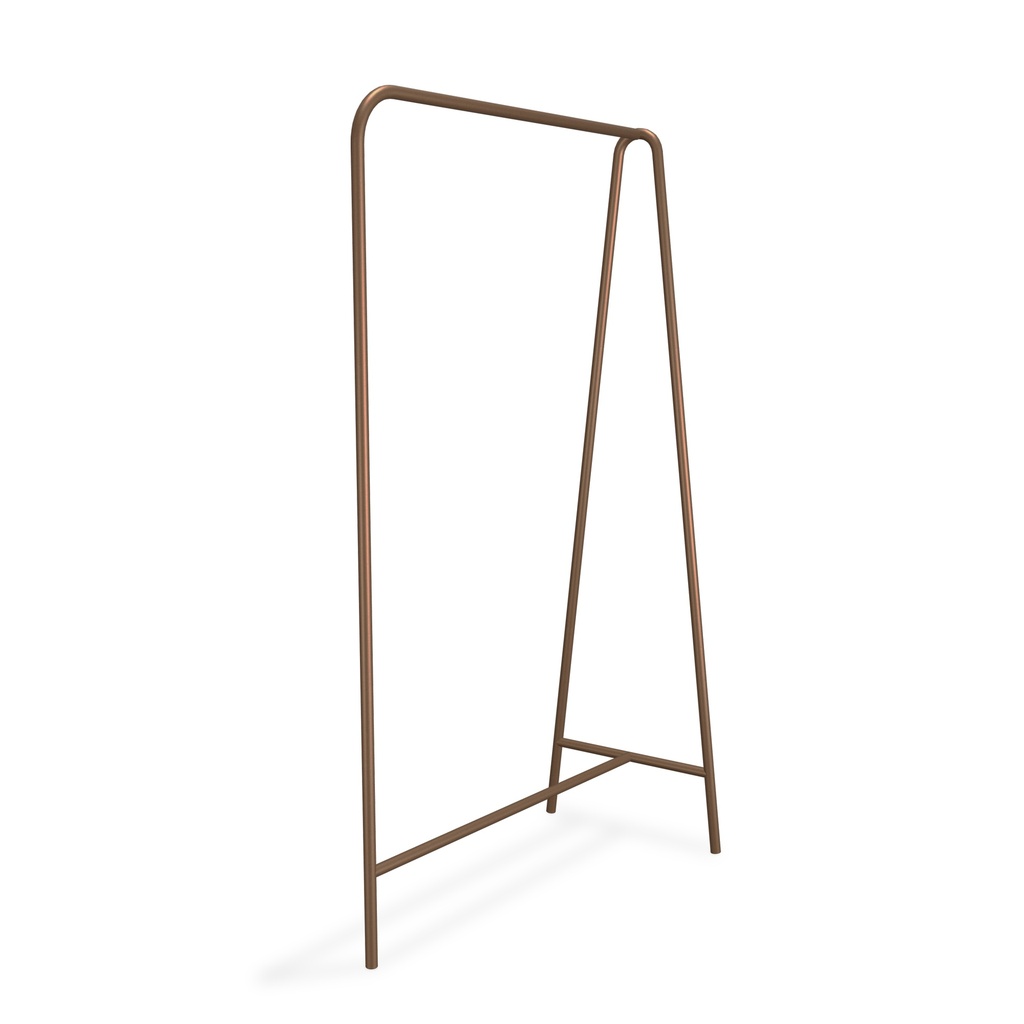 Clothing rack, MEL, powdercoated rusty brown, length 115 x height 155 cm