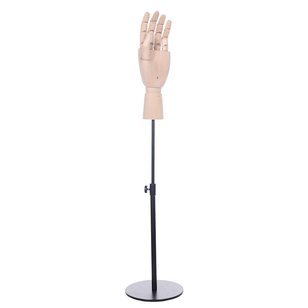 BINK - Male wooden hand, black base