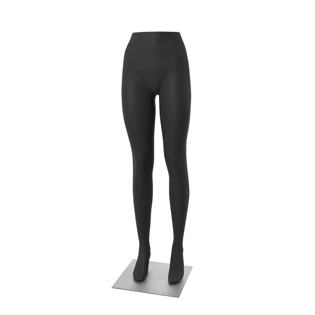 BINK - Women's leg display, for trousers, black, including square powder-coated gray base plate, including calf pin
