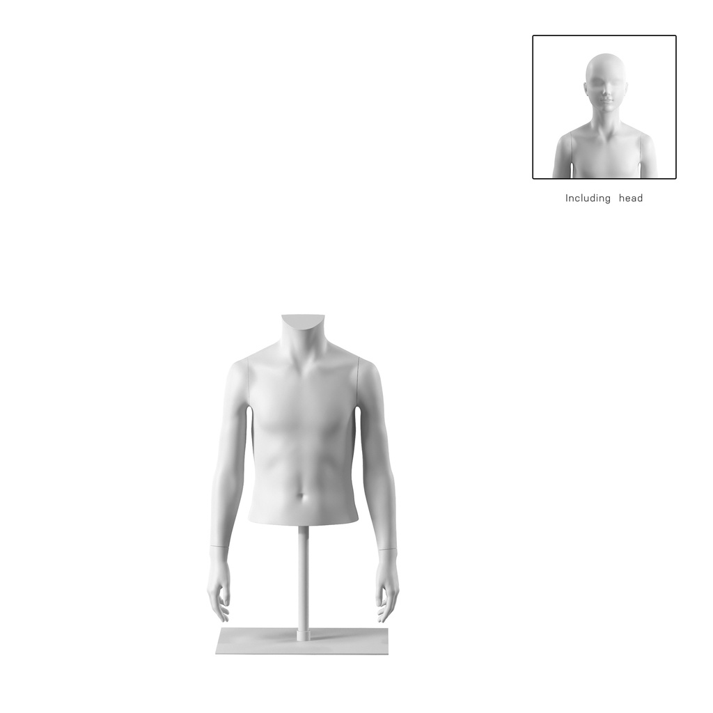 BINK - Short child torso, 8Y, white, headless, Bio FRP