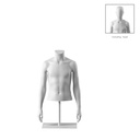 Short child torso, 12Y, white, headless, Bio FRP