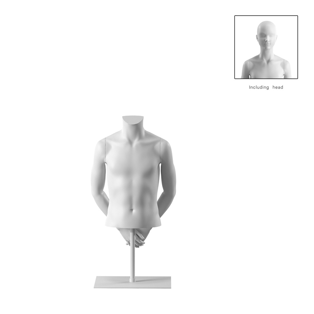 BINK - Short child torso, 12Y, white, headless, Bio FRP
