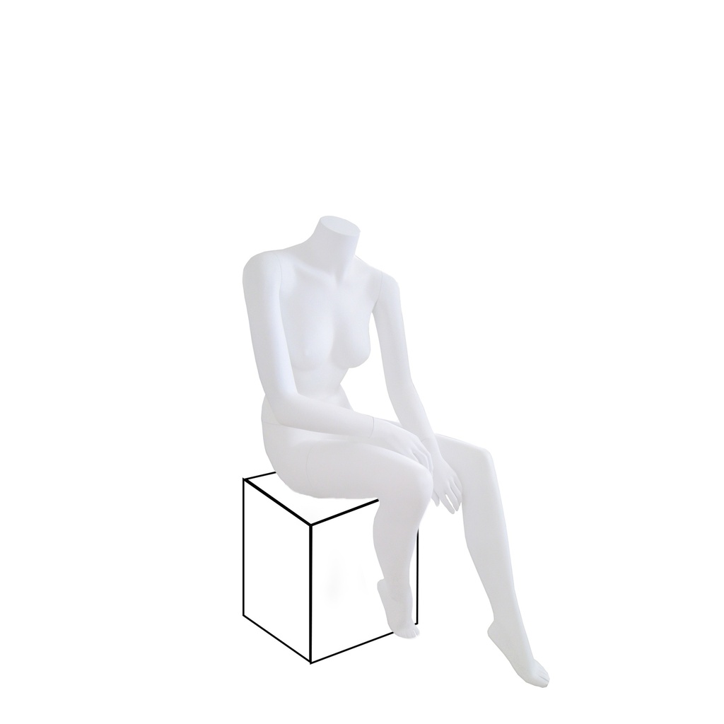 BINK - Sitting female window mannequin headless, Mosaique