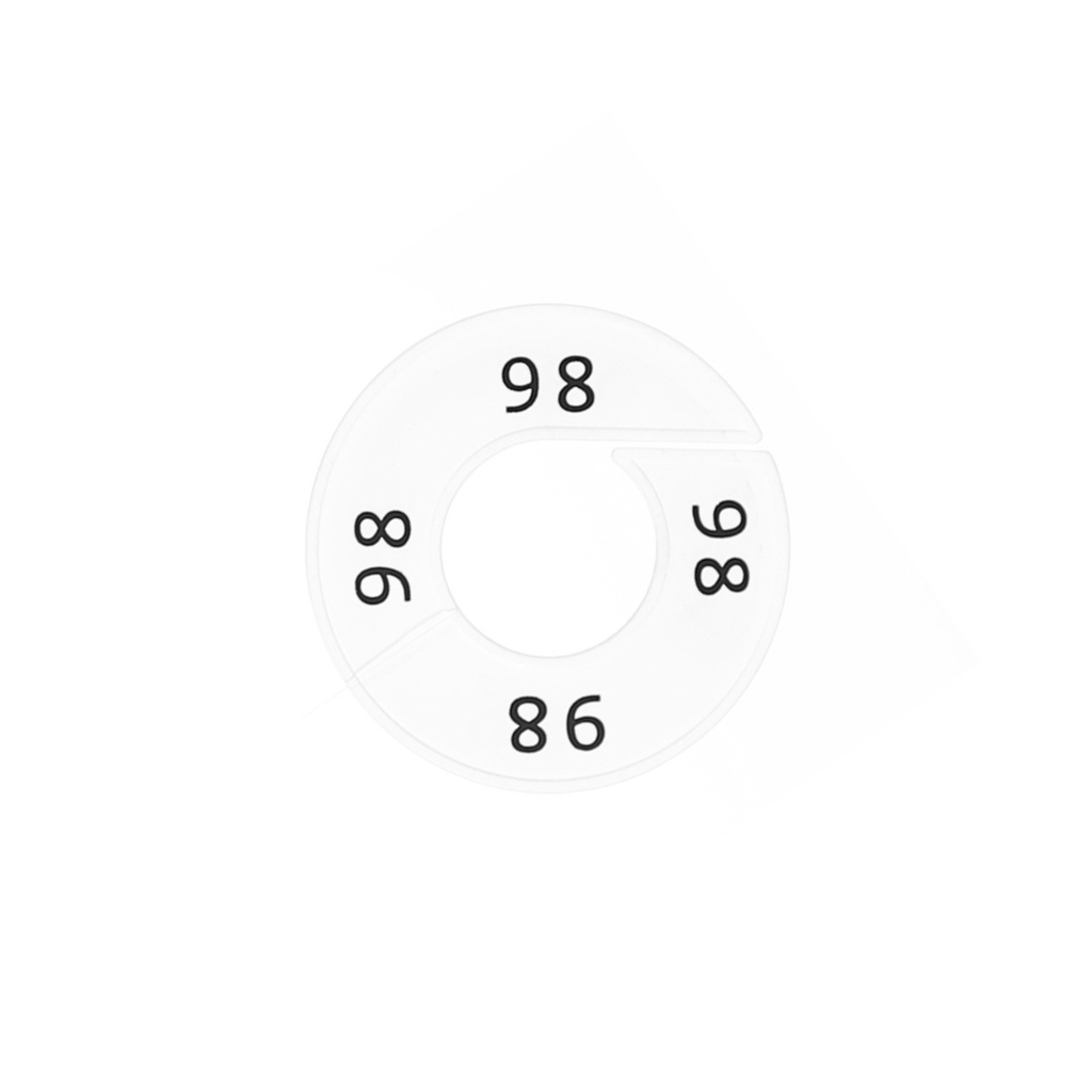 BINK - Talla marcador,blanco, talla " 98 " negro,per 10 uds.