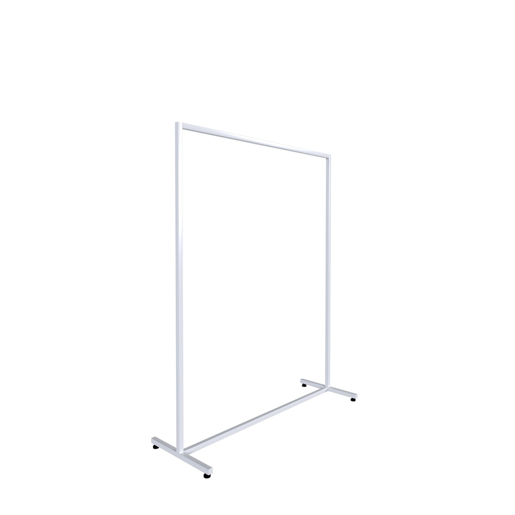 BINK - Heavy duty clothing rack, wide model, square metal tube, white matt