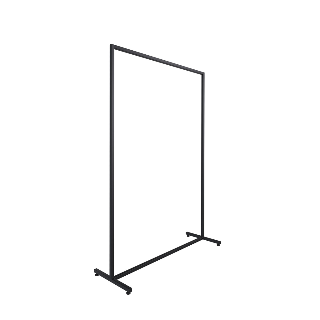 BINK - Heavy duty clothing rack, wide model, for long dresses, square metal tube, black matt