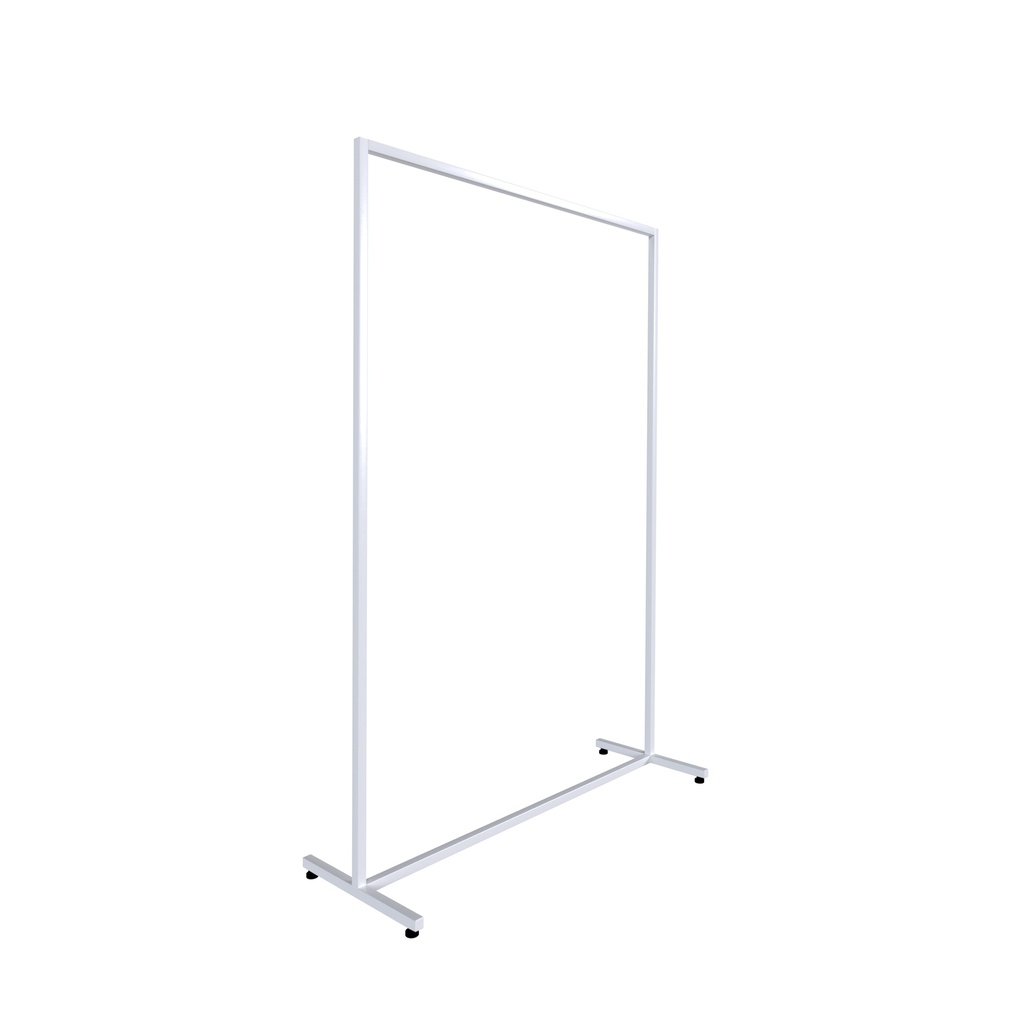 BINK - Heavy duty clothing rack, wide model, for long dresses, square metal tube, white matt