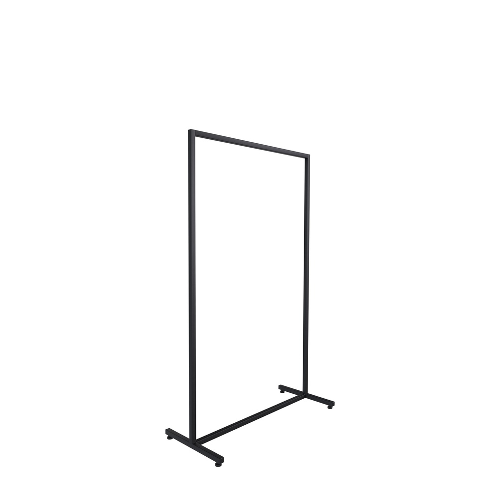 BINK - Heavy duty clothing rack, short model, square metal tube, black matt