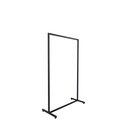 Heavy duty clothing rack, short model, square metal tube, black matt