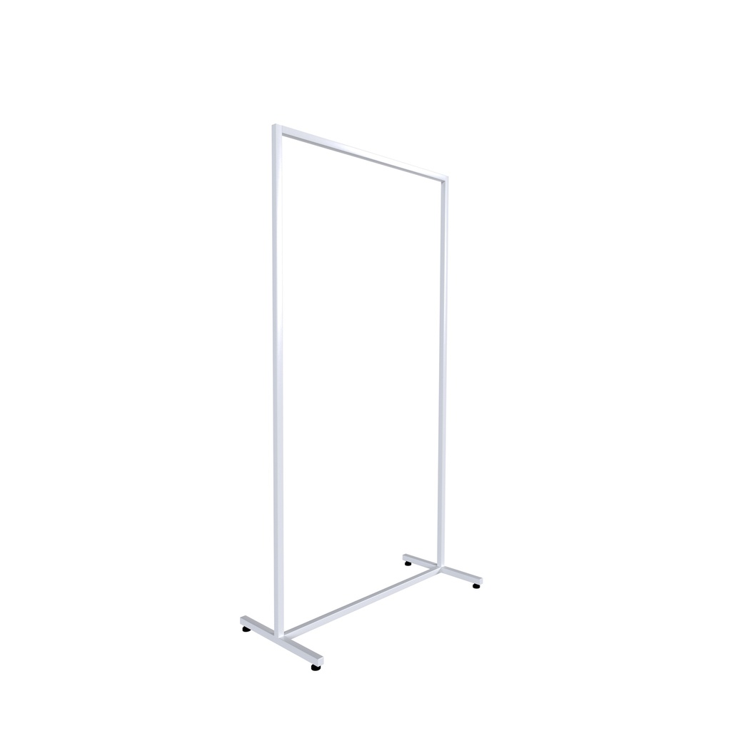 BINK - Heavy duty clothing rack, short model, for long dresses, square metal tube, white matt