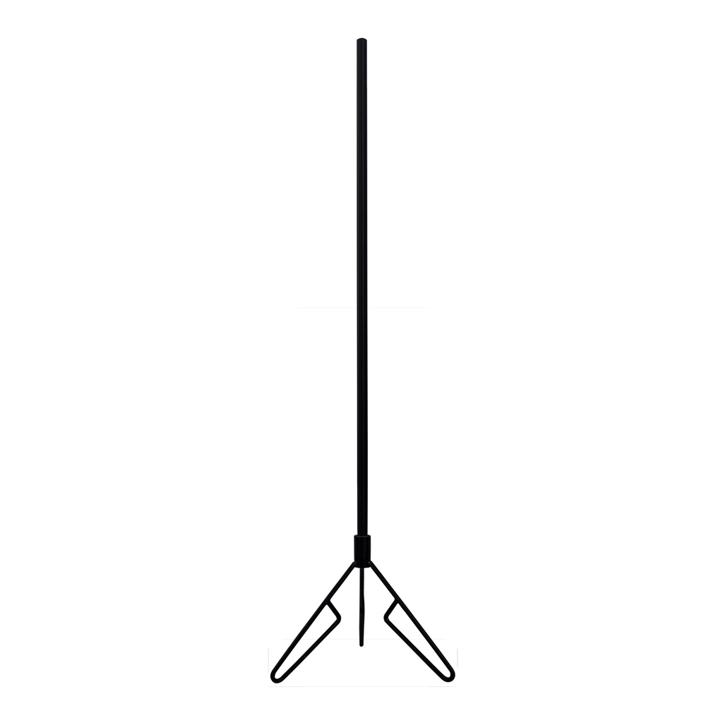 BINK - Bust stand with central connection, 110 cm, tripod, black