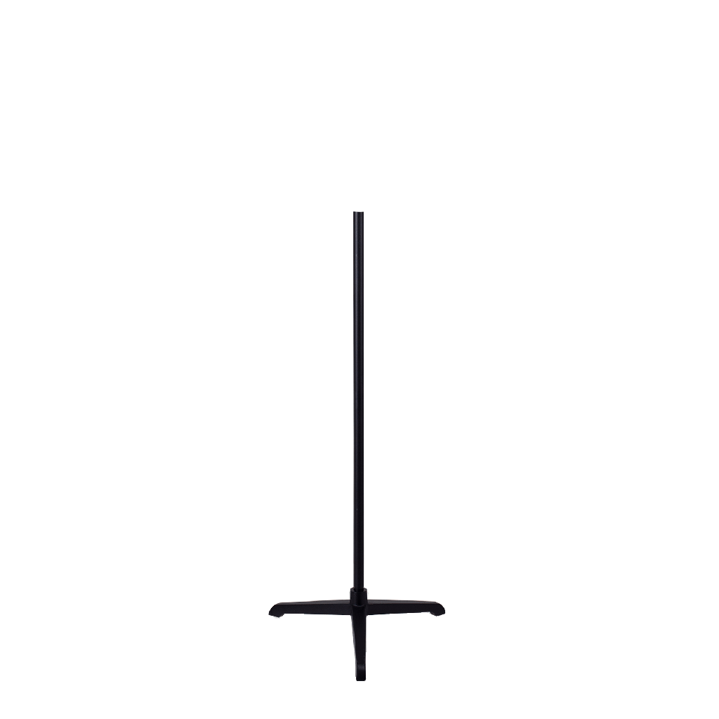 Bust stand with central connection, for child bust 8 years, 80 cm, tripod, black