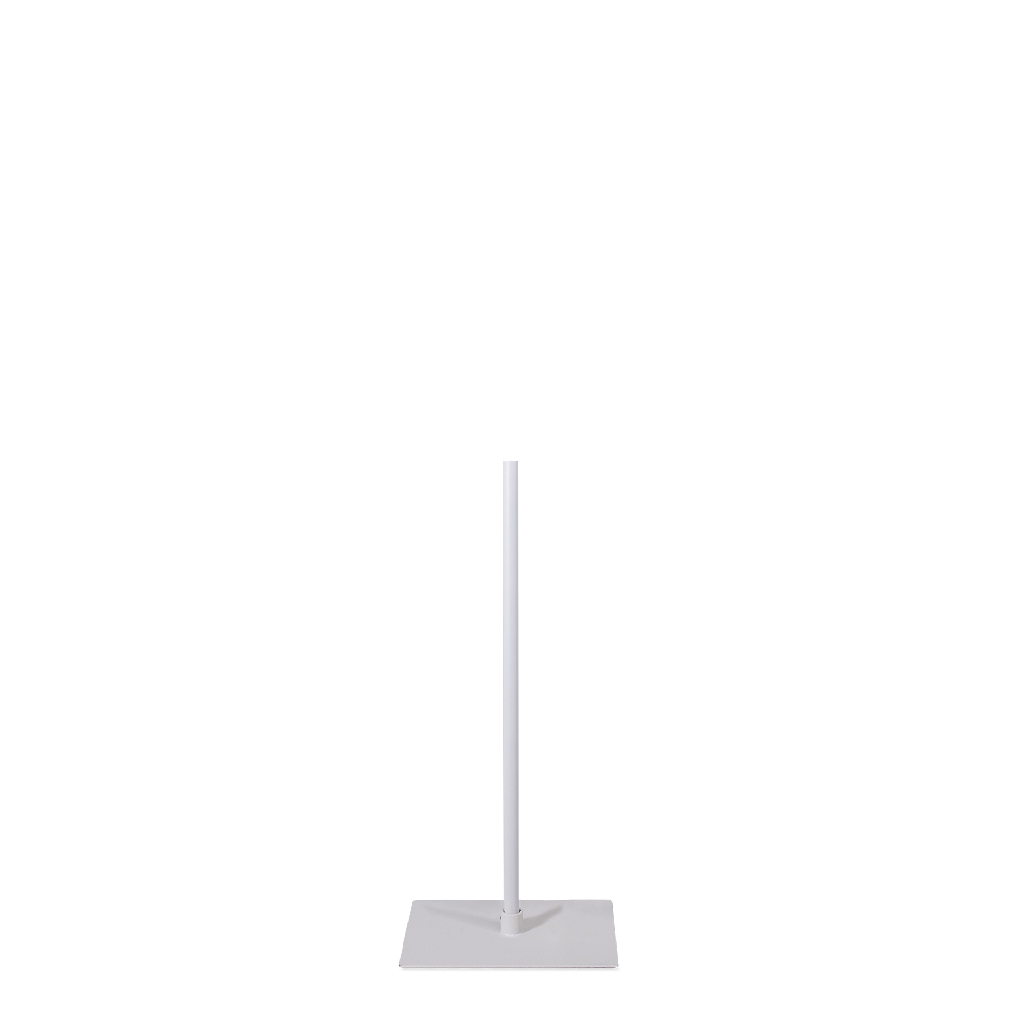 BINK - Bust stand for child bust, 55 cm, rectangular base plate, powder-coated white