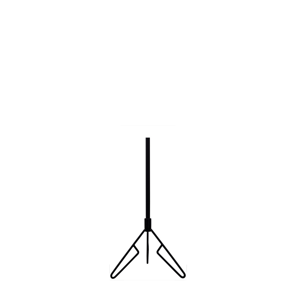 BINK - Bust stand with central connection, 55 cm, tripod, black