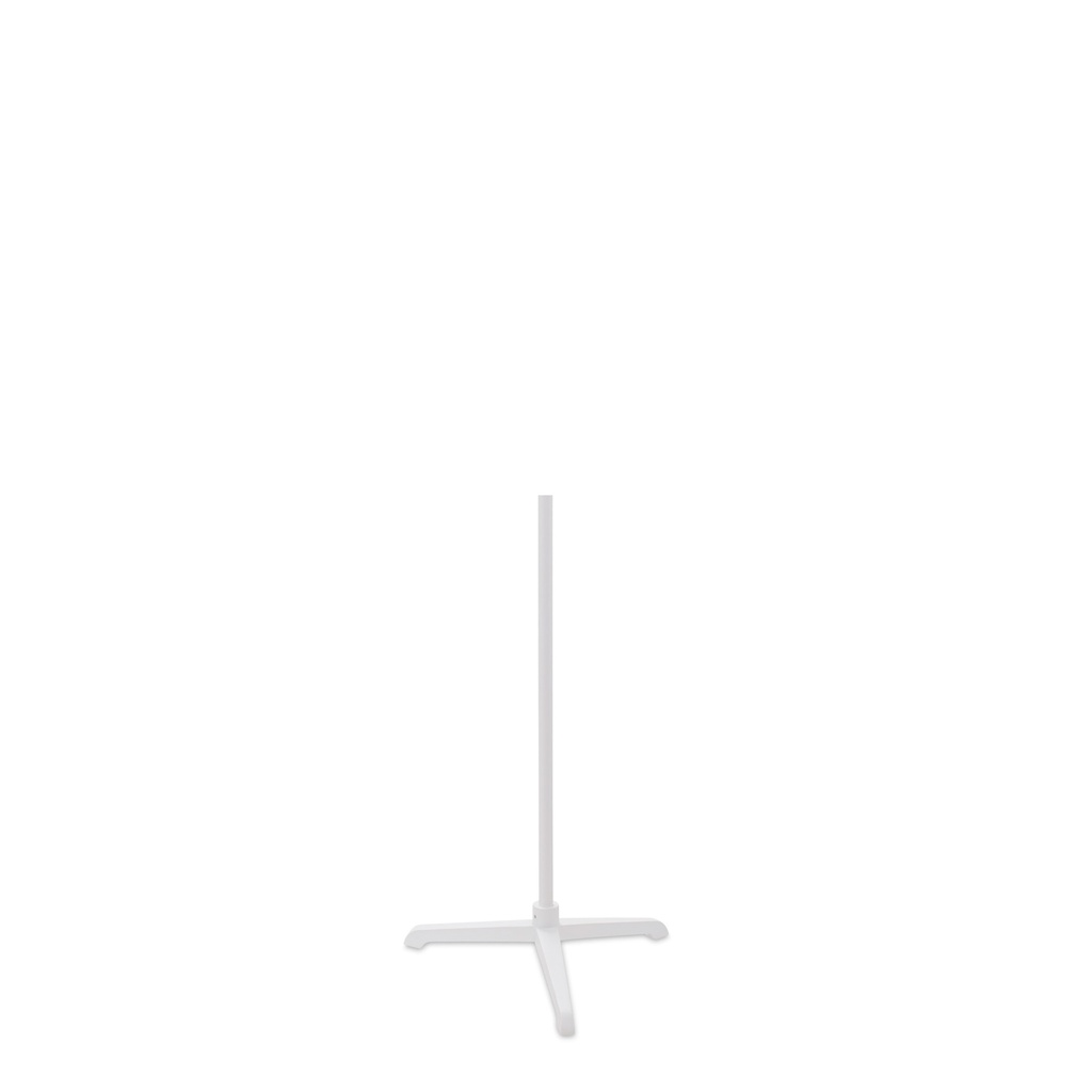 Bust stand with central connection, 55 cm, tripod, white