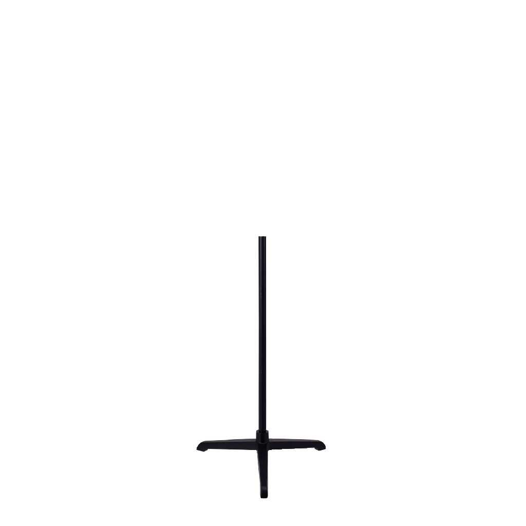 Bust stand with central connection, for child bust 8 years, 55 cm, tripod, black