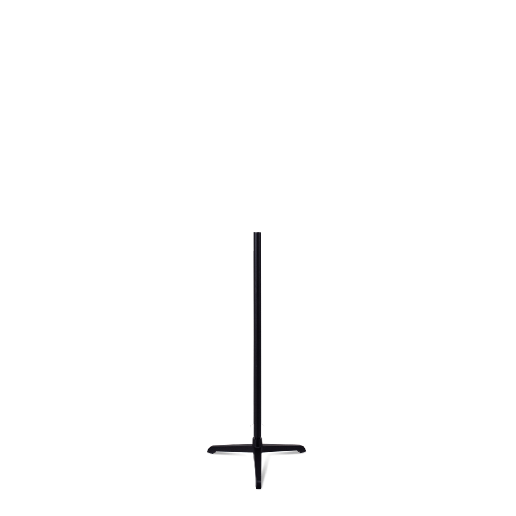 Bust stand with central connection, for child bust 0-4 years, 55 cm, tripod, black