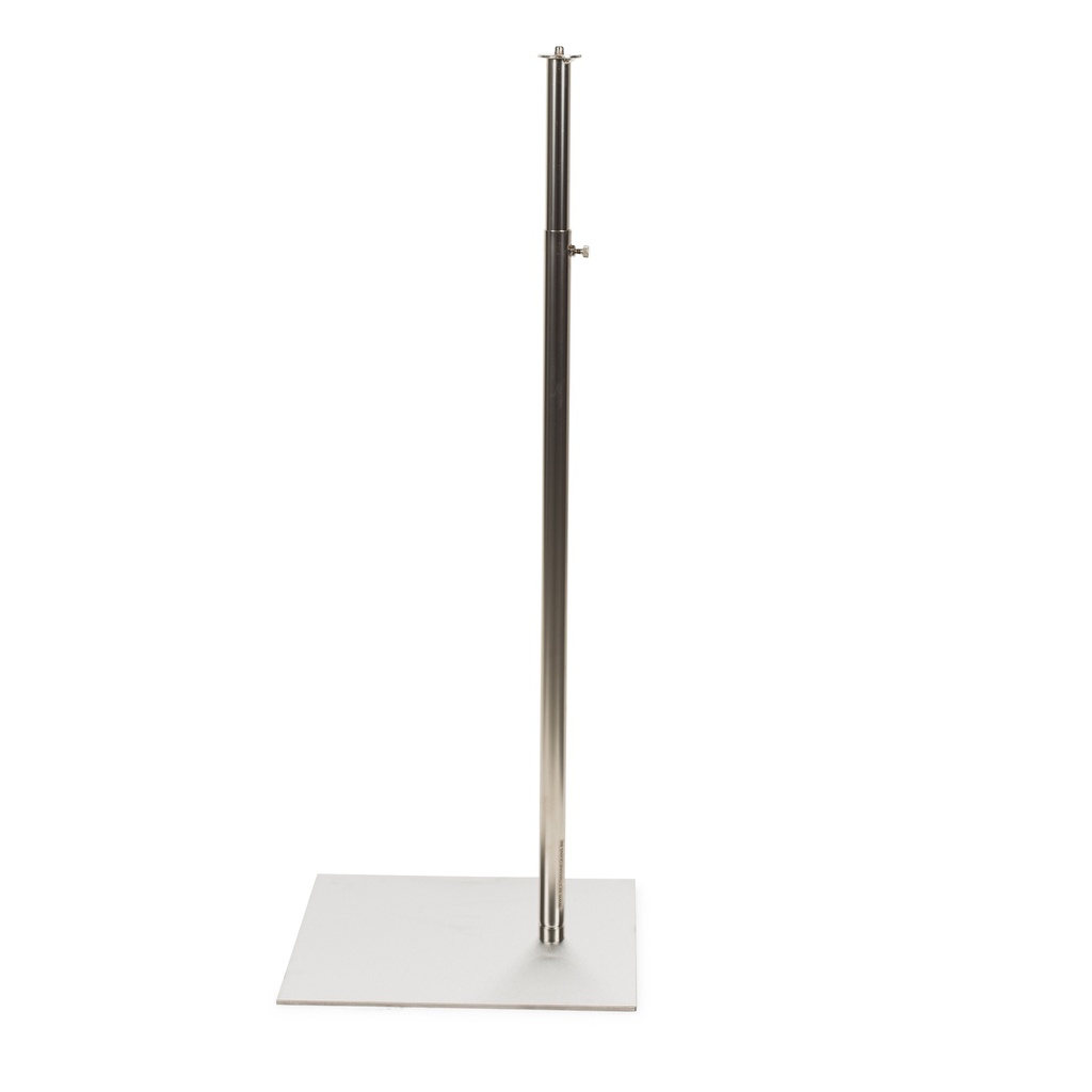 BINK - Bust stand with M10 thread, adjustable height, brushed steel