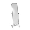 Adjustable full-lenght mirror with wheels, chroom, 50x160cm
