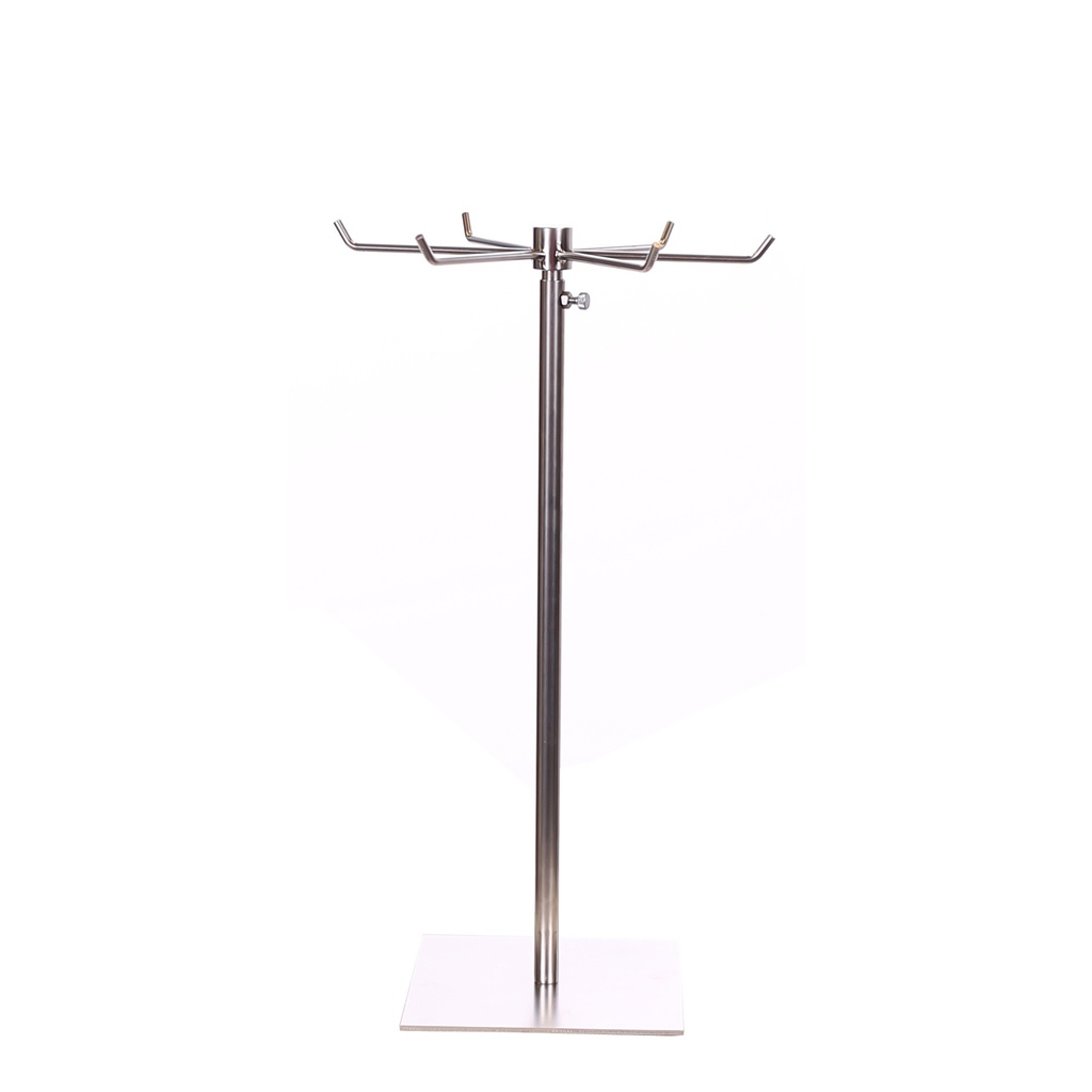 BINK - Accessory display, 6 pins, brushed steel
