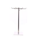 Accessory display, 6 pins, brushed steel