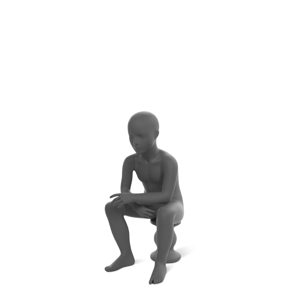 BINK - Child window mannequin abstract head, seated posit
