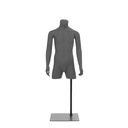 Child torso headless, grey, incl base