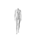 For Rent realistic mannequin, female, urban style, matt white, headless