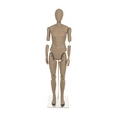 Museum mannequin, male, abstract head, adjustable, skin color, pose YM32+MH301