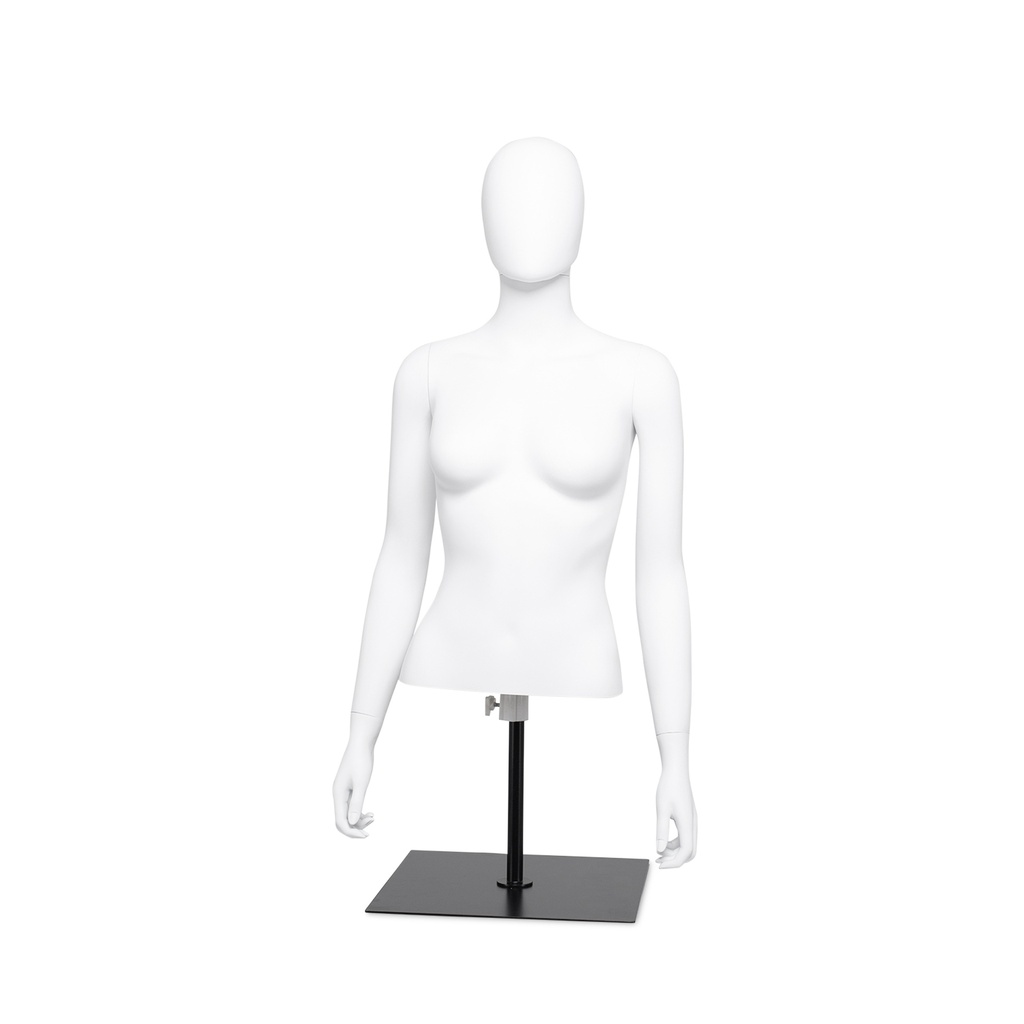 BINK - Female bust with egghead and arms, bust stand included