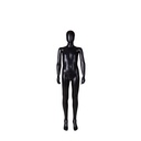 Child mannequin, 12 years, detachable head, black mat colour, standing pose 24