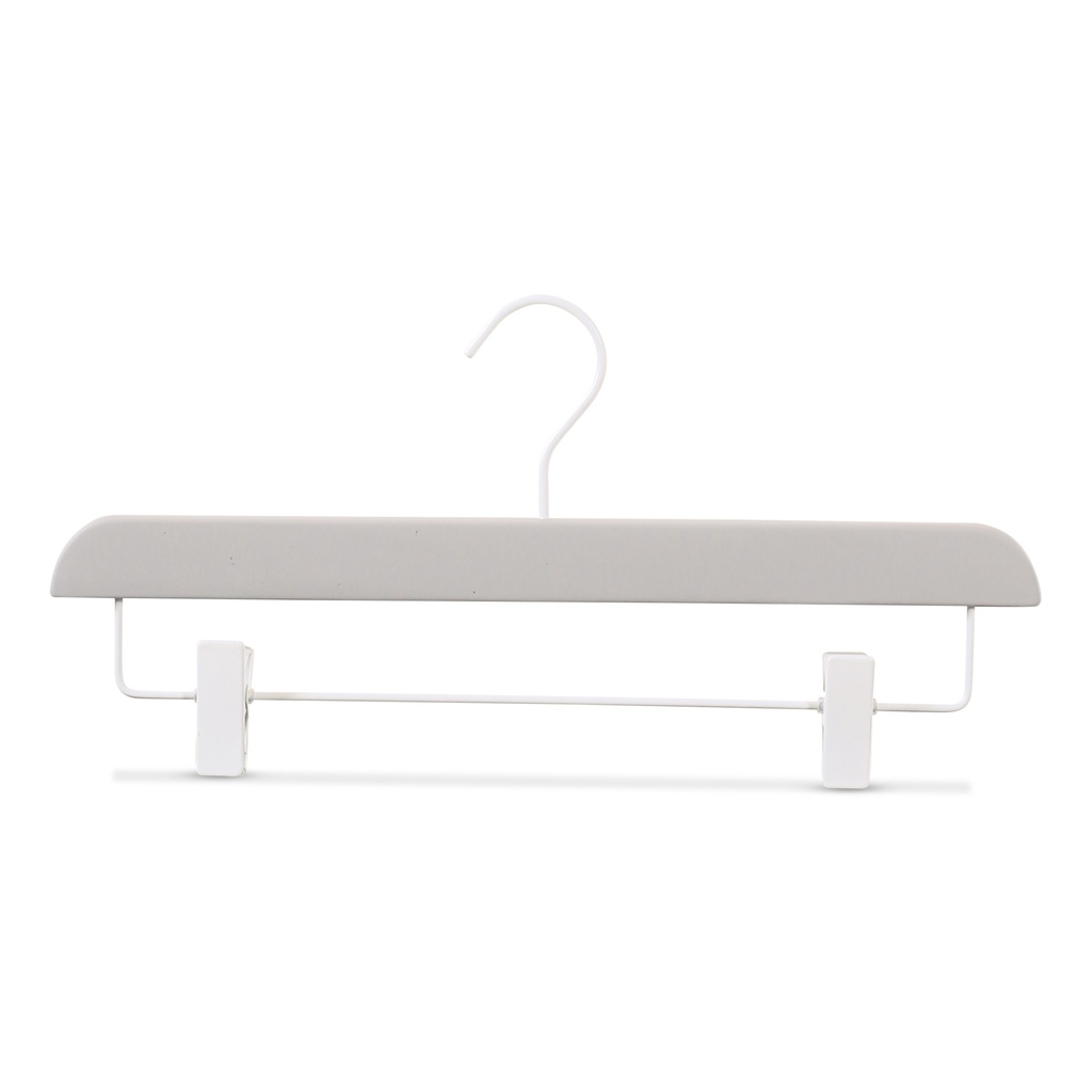 BINK - Cloth hanger, lotus wood, grey rubber - box of 100 pcs.