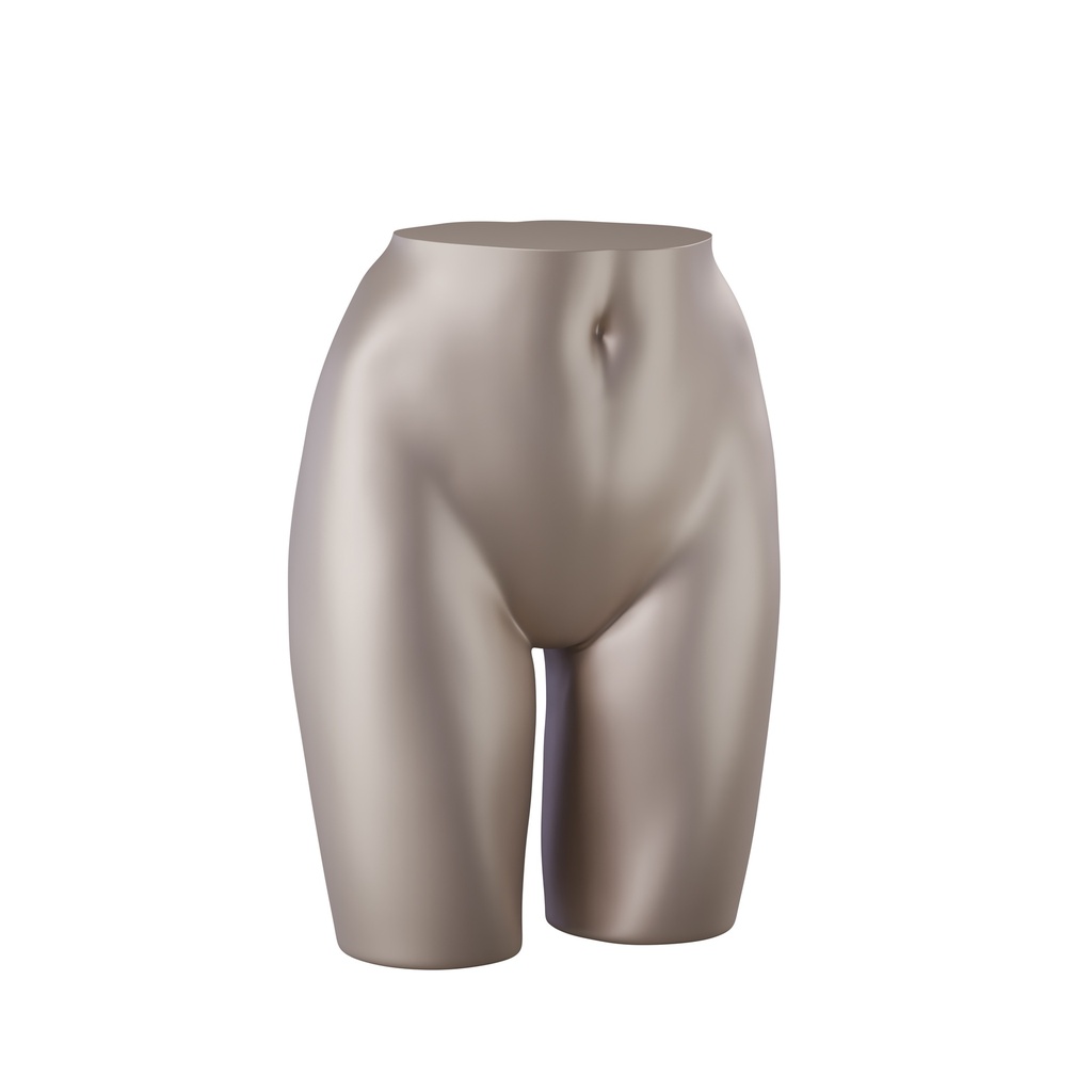 BINK - Lingerie mannequin hips display, female, bronze metallic skin color, pose 201