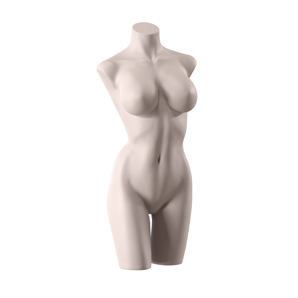 BINK - Lingerie torso, female, D-cup, light skin color, pose 005