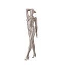 Underwear mannequin, female, B-cup, bronze metallic skin color mat, standing pose 01B