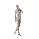 Underwear mannequin, female, B-cup, bronze metallic skin color mat, standing pose 04B