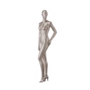 Underwear mannequin, female, B-cup, bronze metallic skin color mat, standing pose 09B