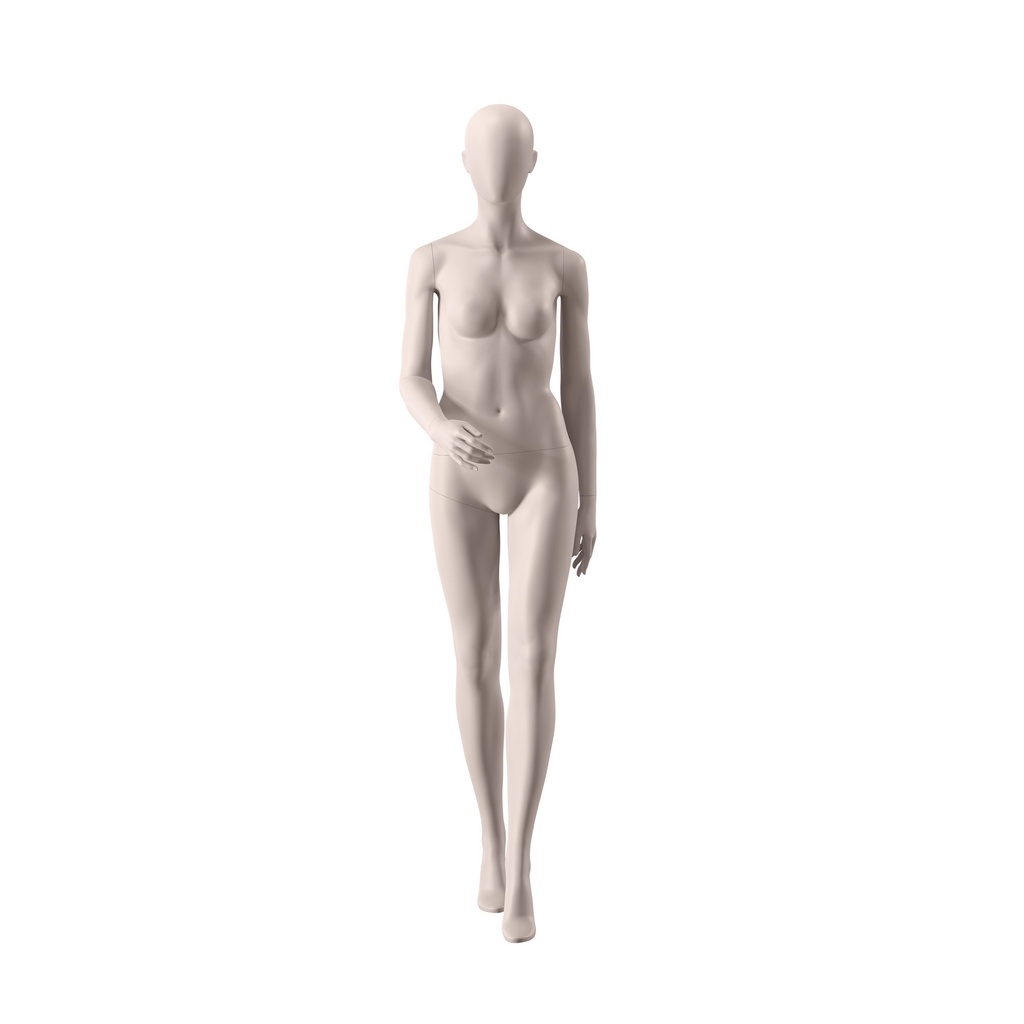 BINK - Eco friendly mannequin, female, nude skin color, egghead, pose 011