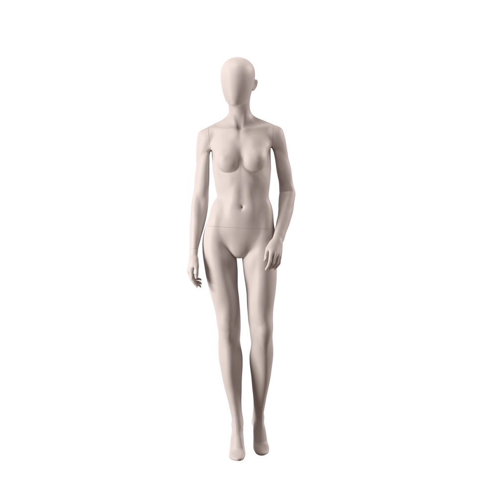 BINK - Eco friendly mannequin, female, nude skin color, egghead, pose 013