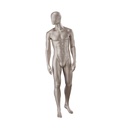 Underwear mannequin, male, bronze metallic skin color mat, standing pose 53