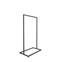Heavy duty clothing rack, short model, square metal tube, black matt