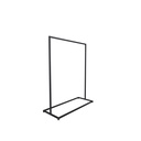 Heavy duty clothing rack, long model, square metal tube, black matt