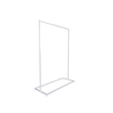 Heavy duty clothing rack, short model, for long dresses, square metal tube, white matt