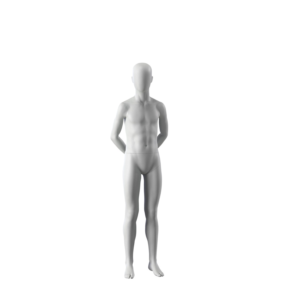 Sport mannequin, child, grey, 12 year, standing pose 605