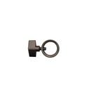 Ring as additional fastening of the bust on a stand, brushed stainless steel