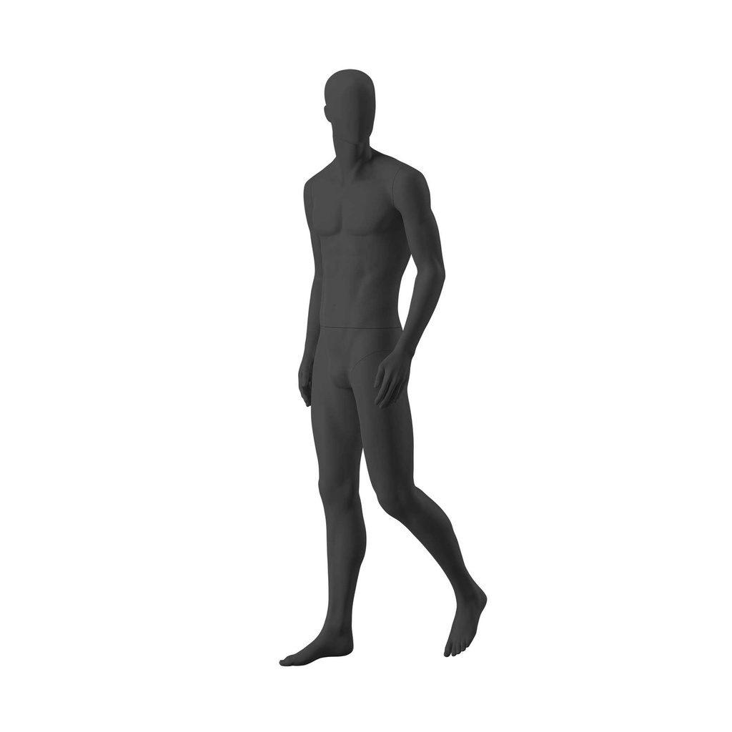 BINK - Black mannequin, male, urban style, abstract head, standing pose 303