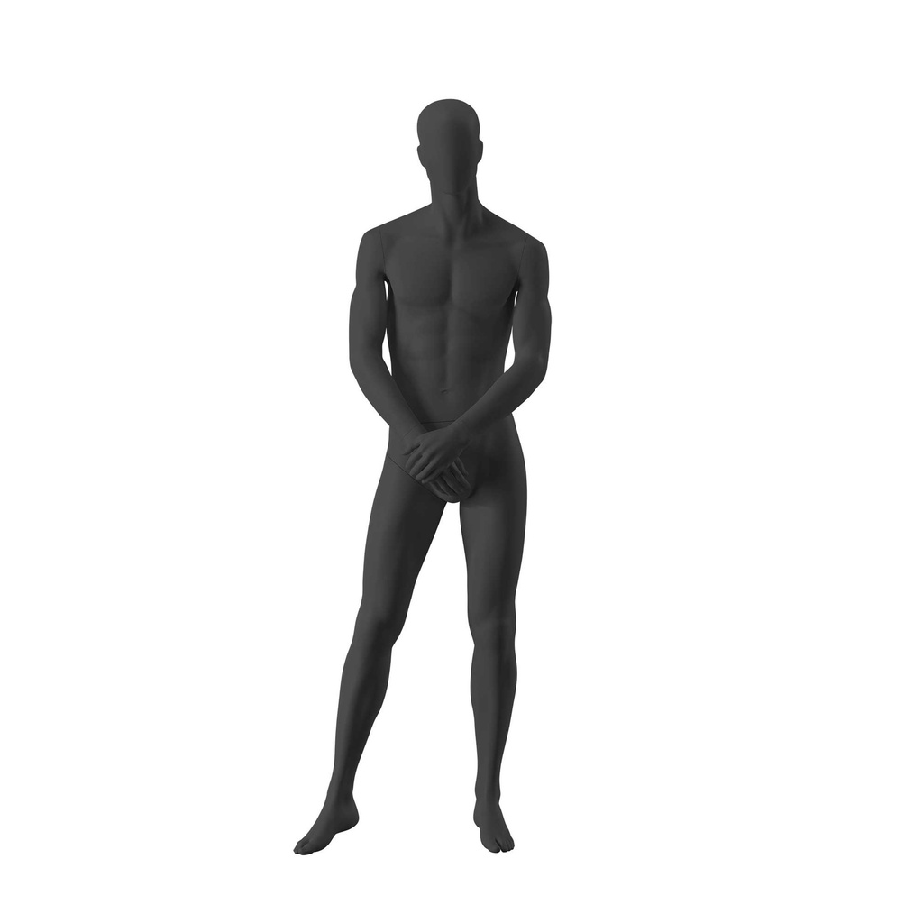 BINK - Black mannequin, male, urban style, abstract head, standing pose 310